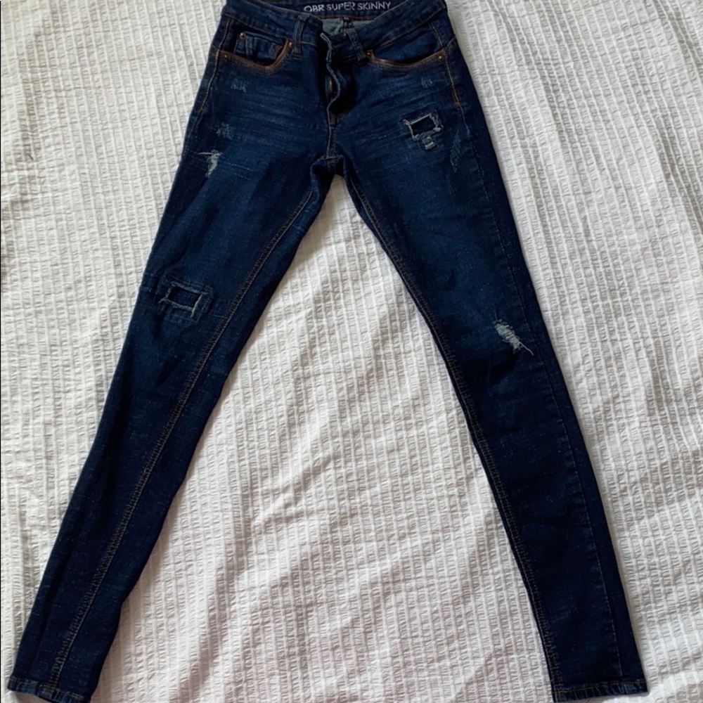 Ankle length midrise jeans
